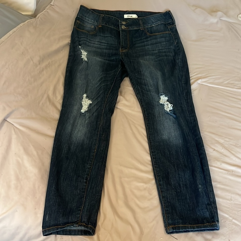 Cello Dark Wash Skinny Jeans